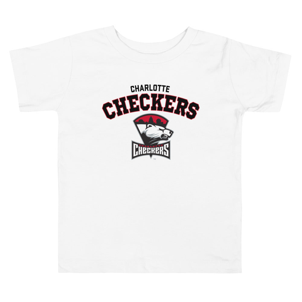 Charlotte Checkers Arch Toddler Short Sleeve T-Shirt