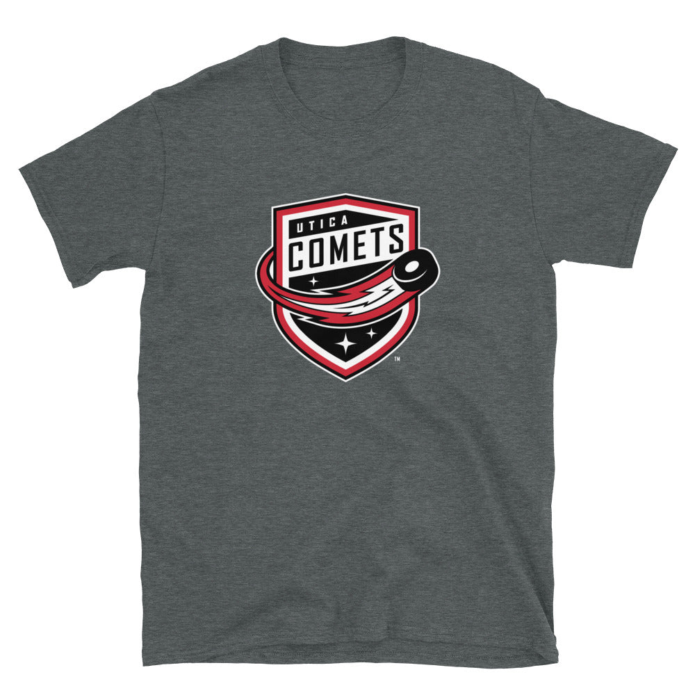 Utica Comets Adult Primary Logo Short-Sleeve T-Shirt