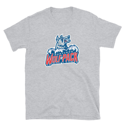 Hartford Wolf Pack Adult Primary Logo Short Sleeve T-Shirt