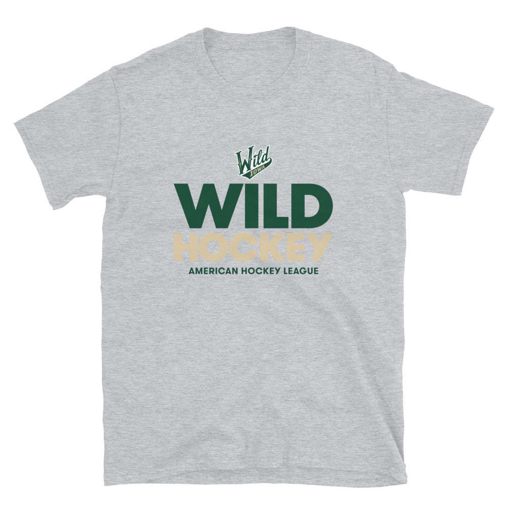 Iowa Wild Hockey Adult Short Sleeve T-Shirt