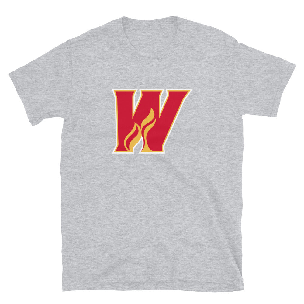 Calgary Wranglers Adult Primary Logo Short Sleeve T-Shirt