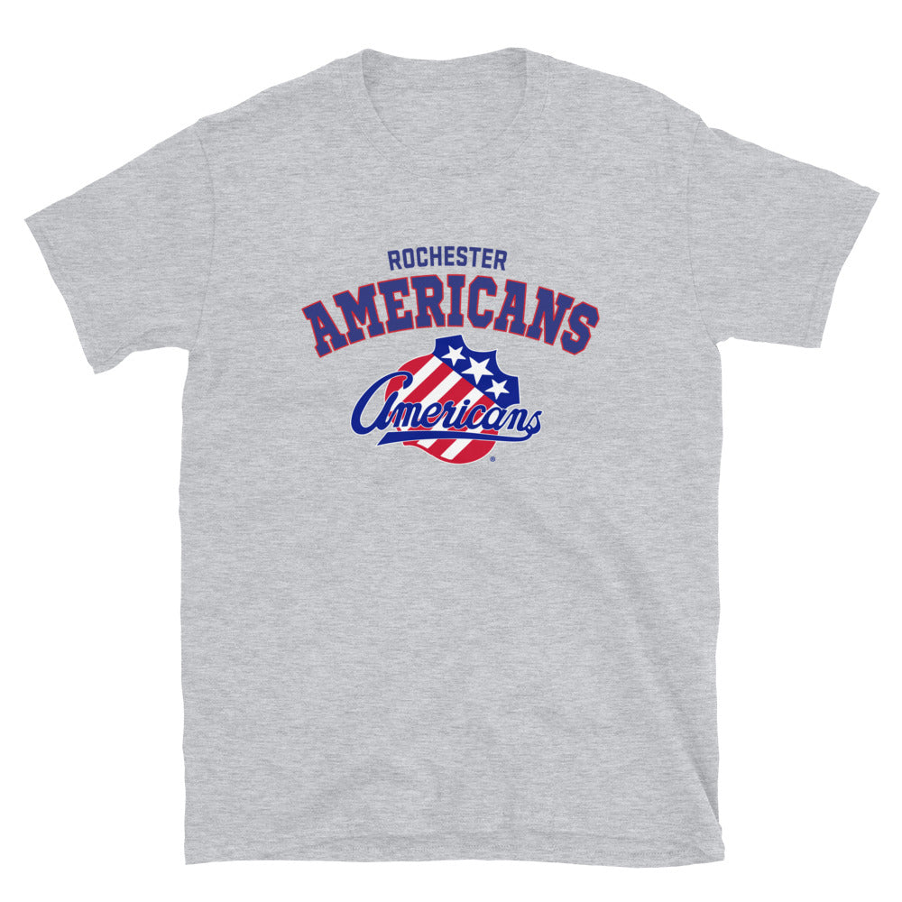 Rochester Americans Adult Arch Short Sleeve T-Shirt
