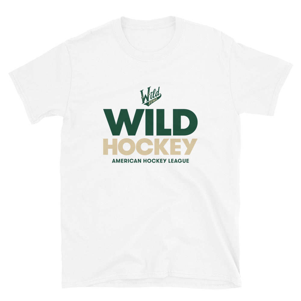 Iowa Wild Hockey Adult Short Sleeve T-Shirt