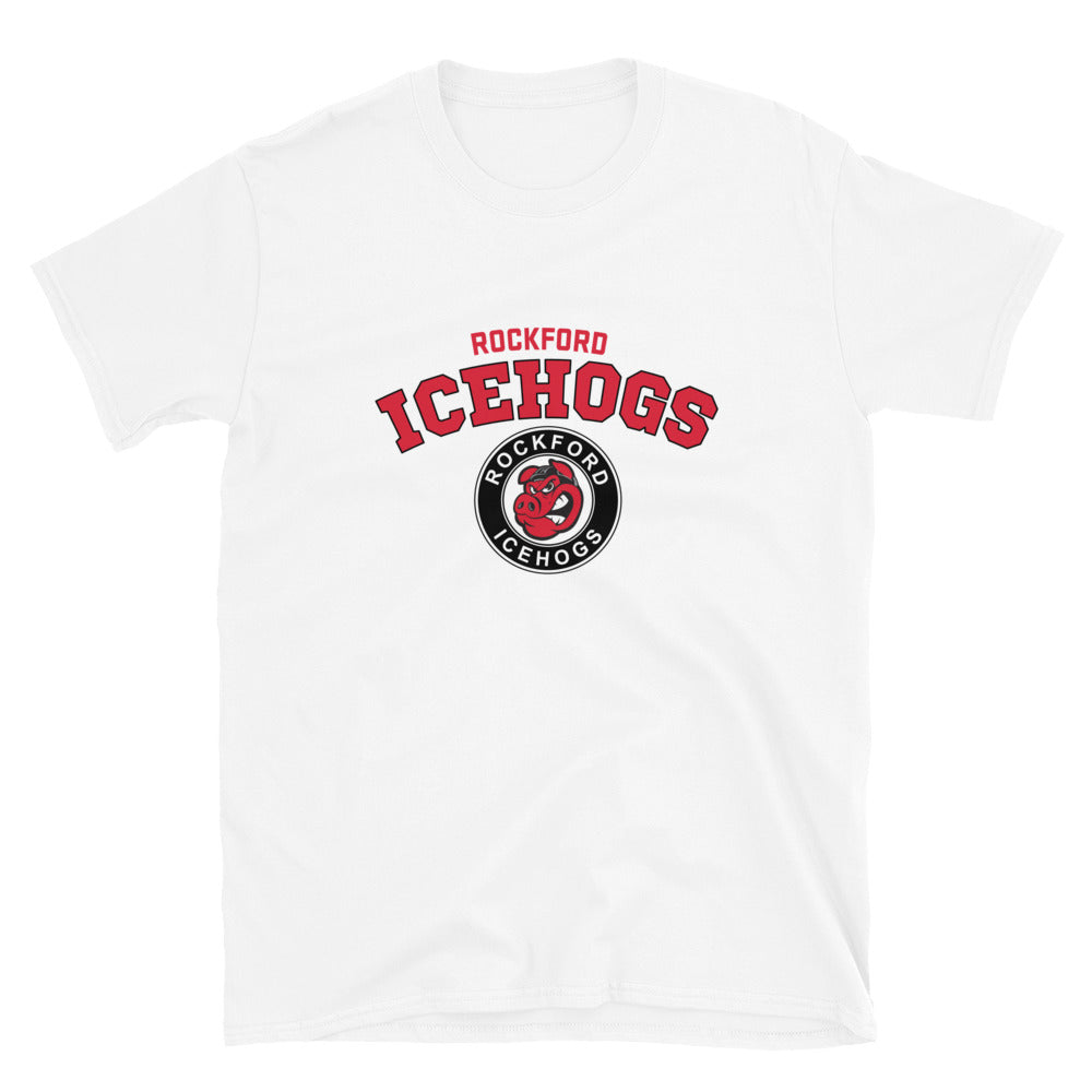 Rockford IceHogs Adult Arch Short Sleeve T-Shirt