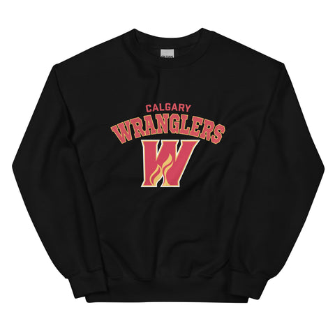 Calgary Wranglers Adult Arch Crewneck Sweatshirt