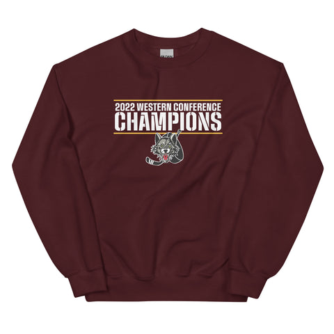 Chicago Wolves 2022 Western Conference Champions Crewneck Sweatshirt