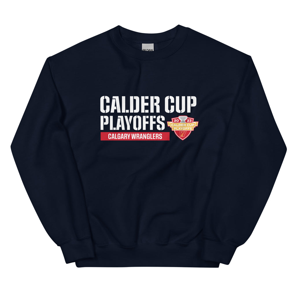 Calgary Wranglers 2023 Calder Cup Playoffs Tradition Adult Crewneck Sweatshirt