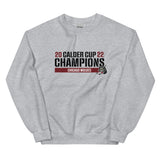 Chicago Wolves 2022 Calder Cup Champions Raise the Bar Adult Crewneck Sweatshirt