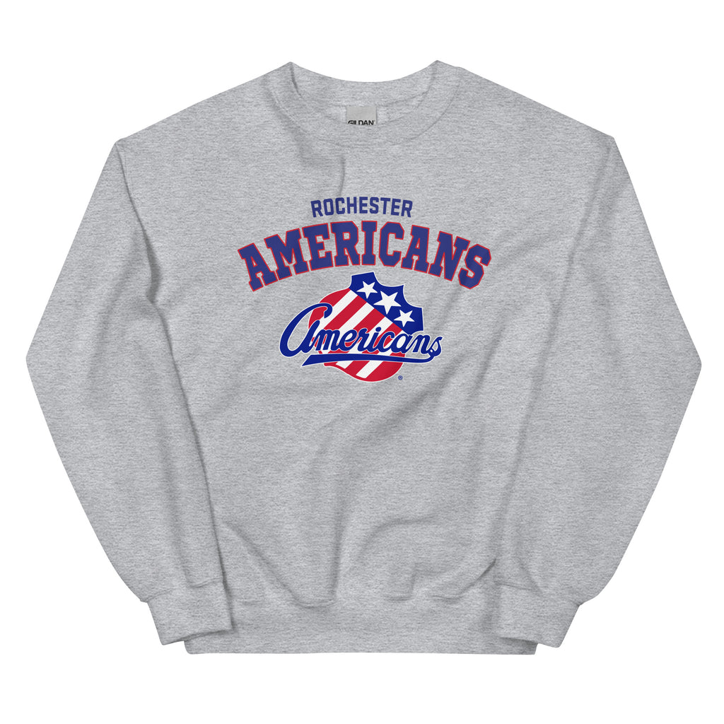 Rochester Americans Adult Arch Crewneck Sweatshirt