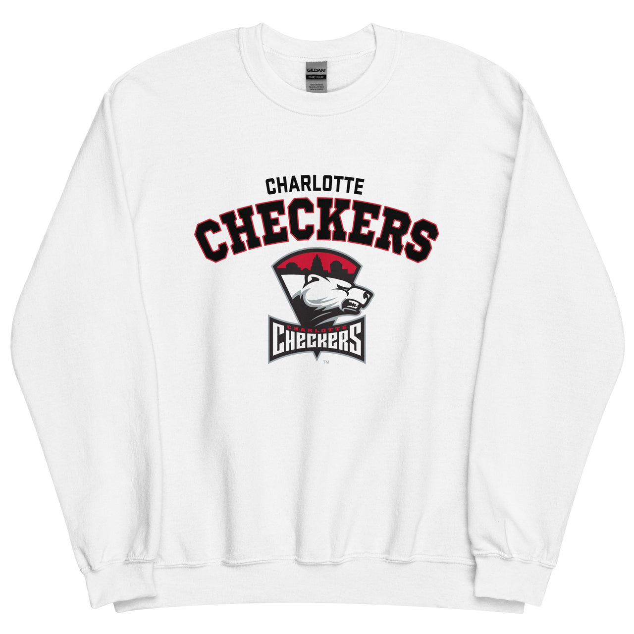 Charlotte Checkers Adult Arch Crewneck Sweatshirt