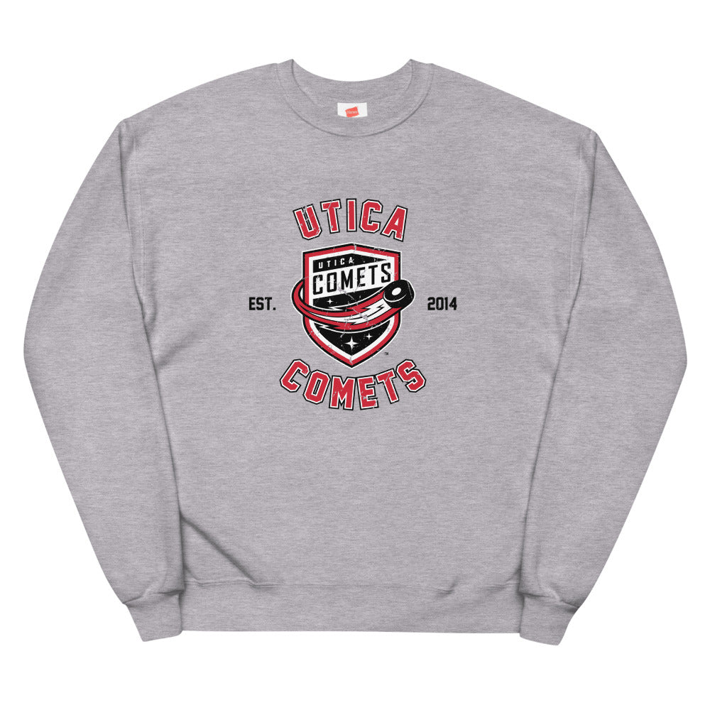 Utica Comets Adult Crewneck Sweatshirt - Schedule Design
