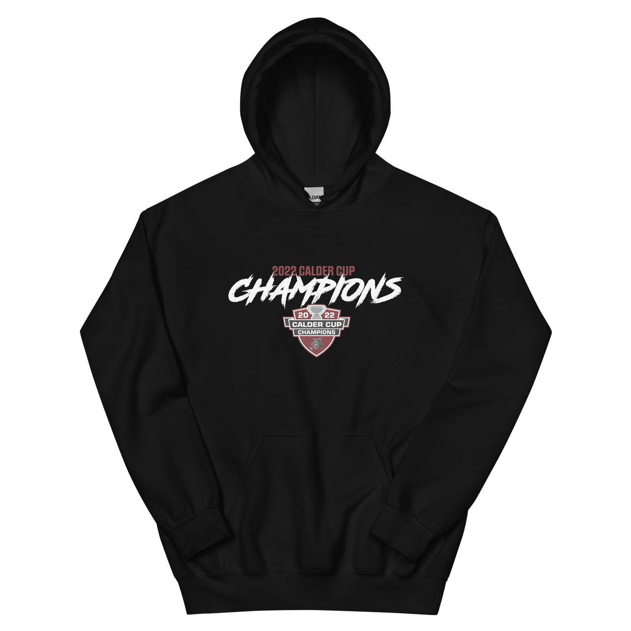 Chicago Wolves 2022 Calder Cup Champions Adult Script Pullover Hoodie