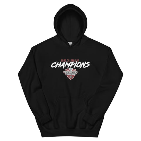 Chicago Wolves 2022 Calder Cup Champions Adult Script Pullover Hoodie