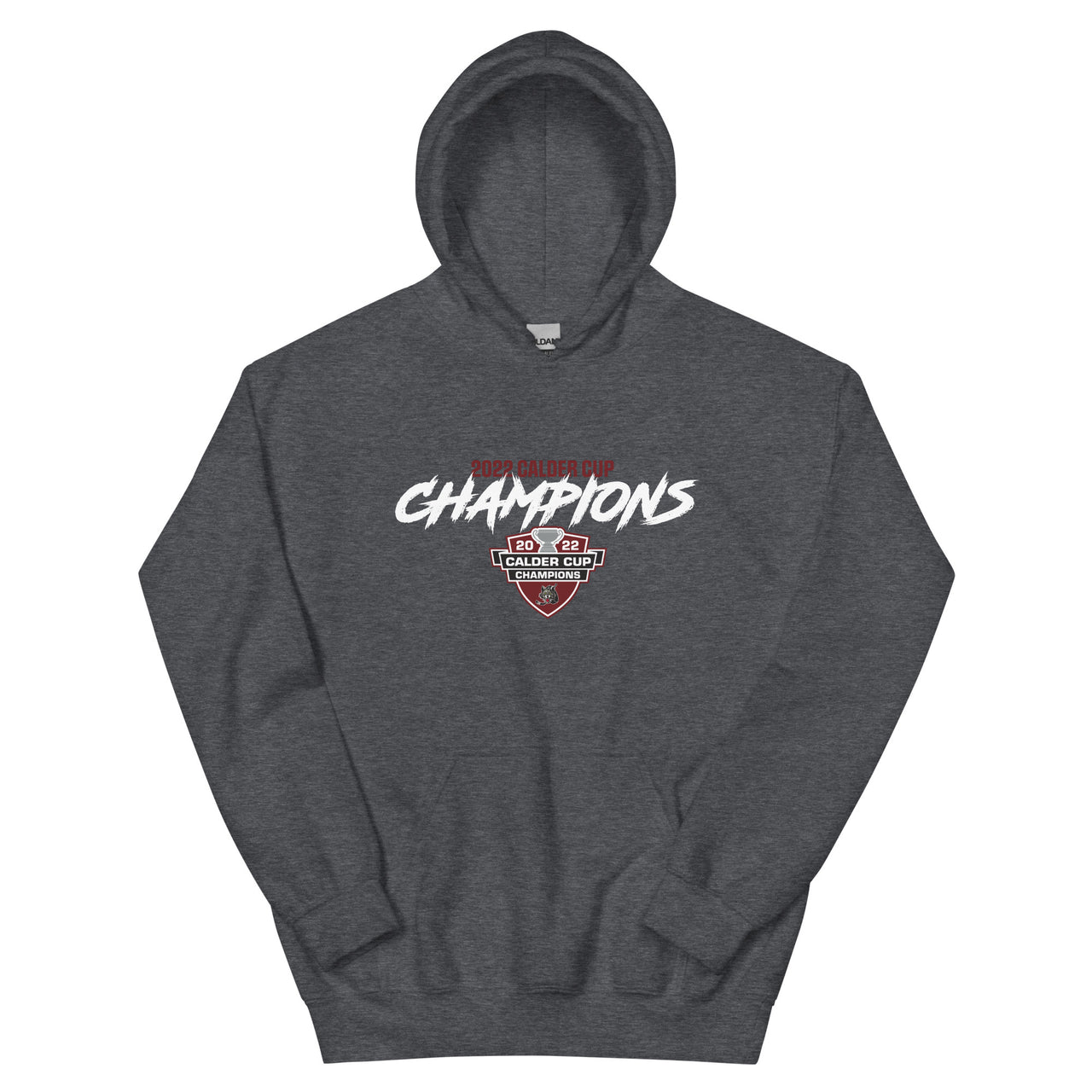 Chicago Wolves 2022 Calder Cup Champions Adult Script Pullover Hoodie