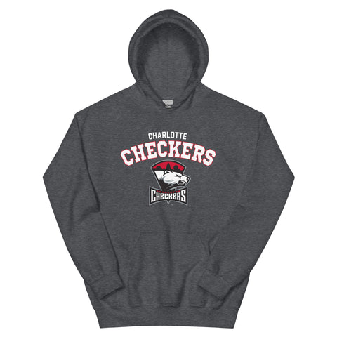 Charlotte Checkers Adult Arch Pullover Hoodie