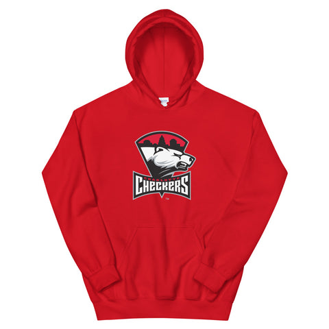Charlotte Checkers Primary Logo Adult Pullover Hoodie