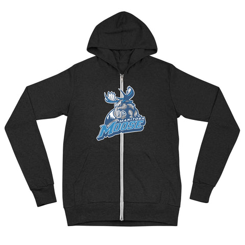 Manitoba Moose Adult Primary Logo Full Zip hoodie