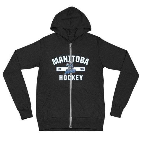 Manitoba Moose Adult Established Logo Full Zip Hoodie