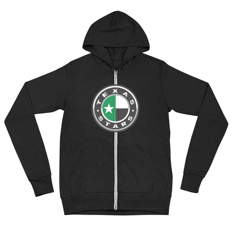 Texas Stars Adult Secondary Logo Full Zip Hoodie