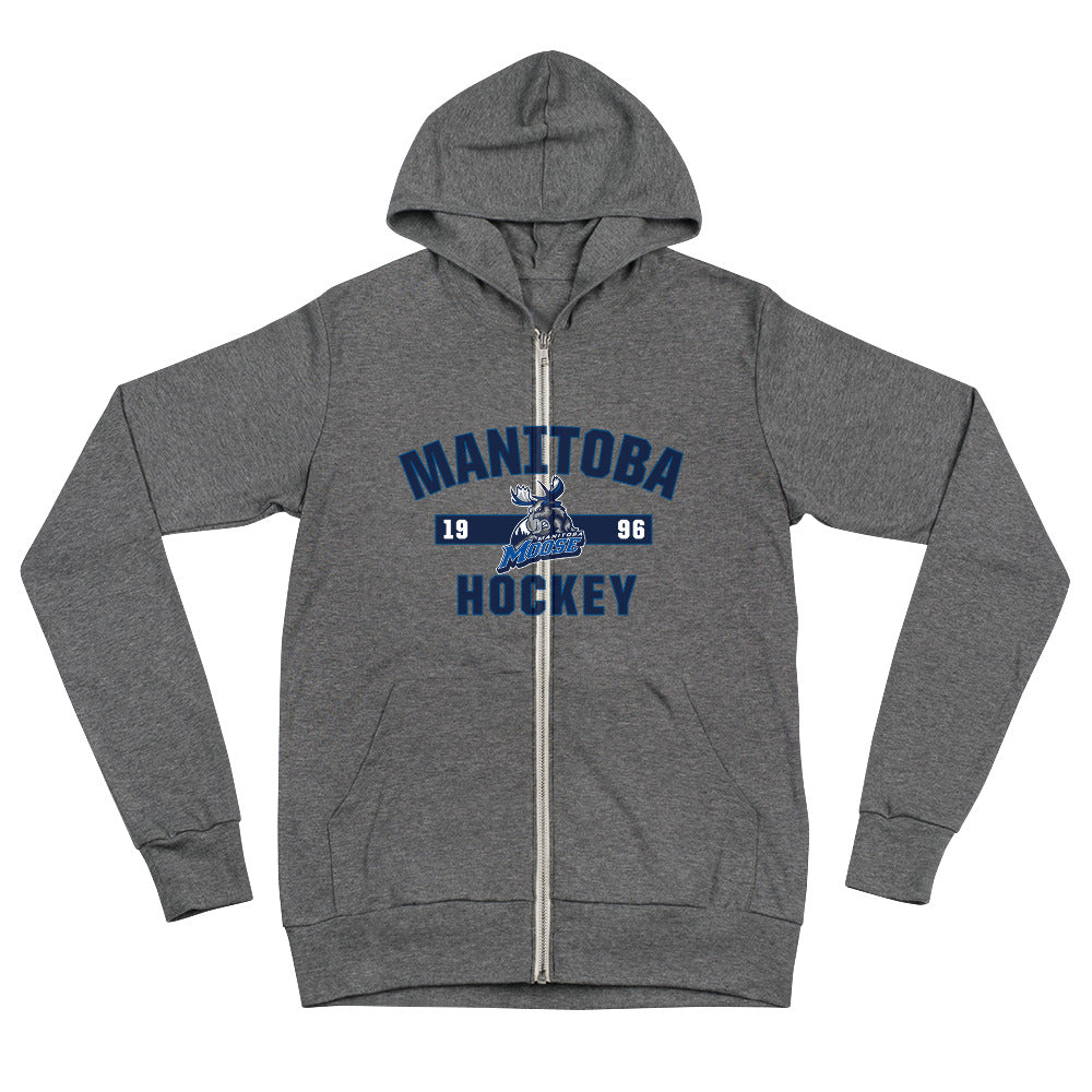 Manitoba Moose Adult Established Logo Full Zip Hoodie