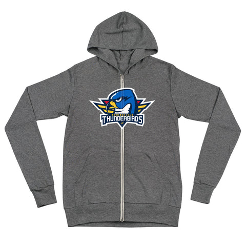 Springfield Thunderbirds Adult Primary Logo Full Zip Hoodie