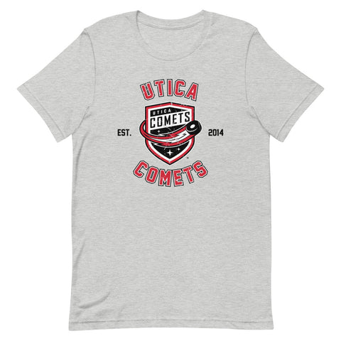 Utica Comets Adult Short-Sleeve T-Shirt - Schedule Design