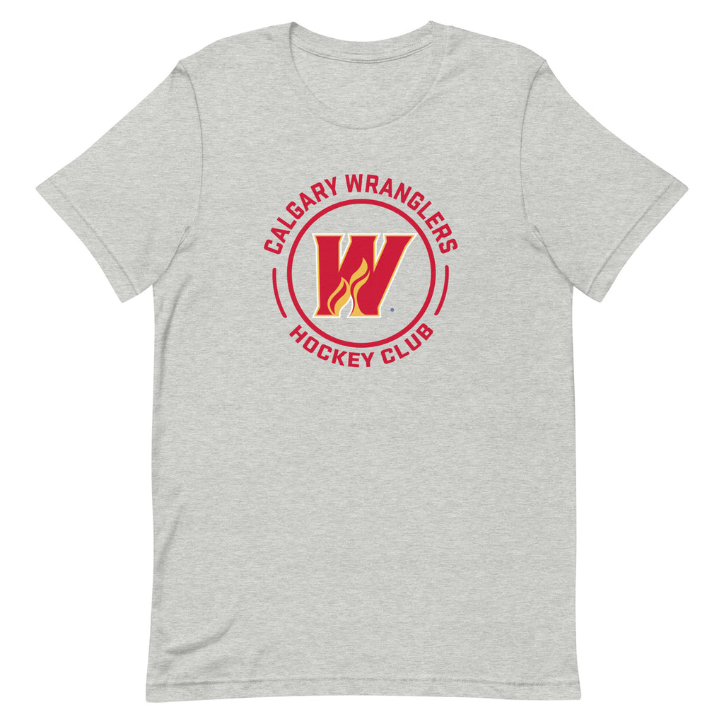 Calgary Wranglers Adult Faceoff Short Sleeve Premium T-Shirt