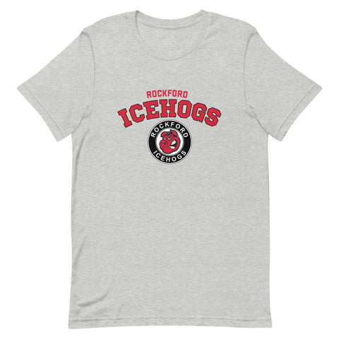 Rockford IceHogs Adult Arch Premium Short Sleeve T-Shirt