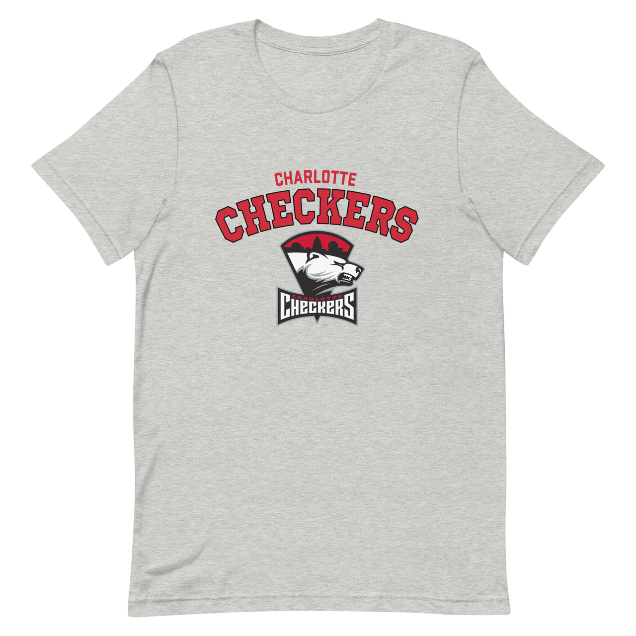 Charlotte Checkers Adult Arch Premium Short Sleeve T-Shirt