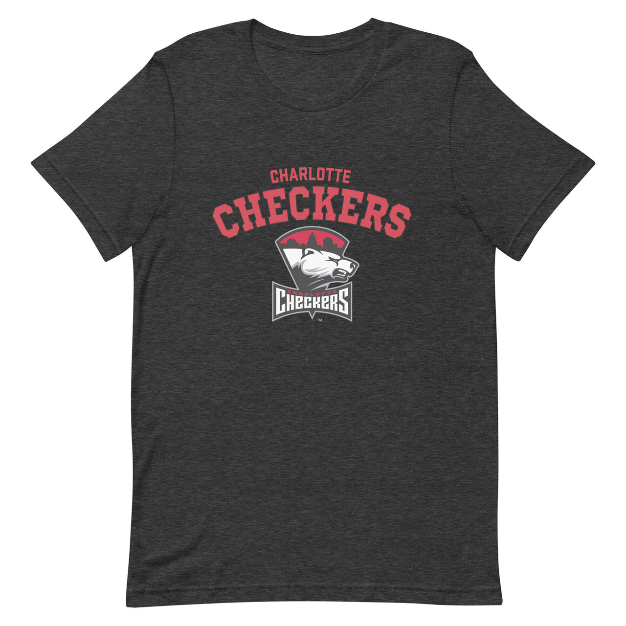 Charlotte Checkers Adult Arch Premium Short Sleeve T-Shirt