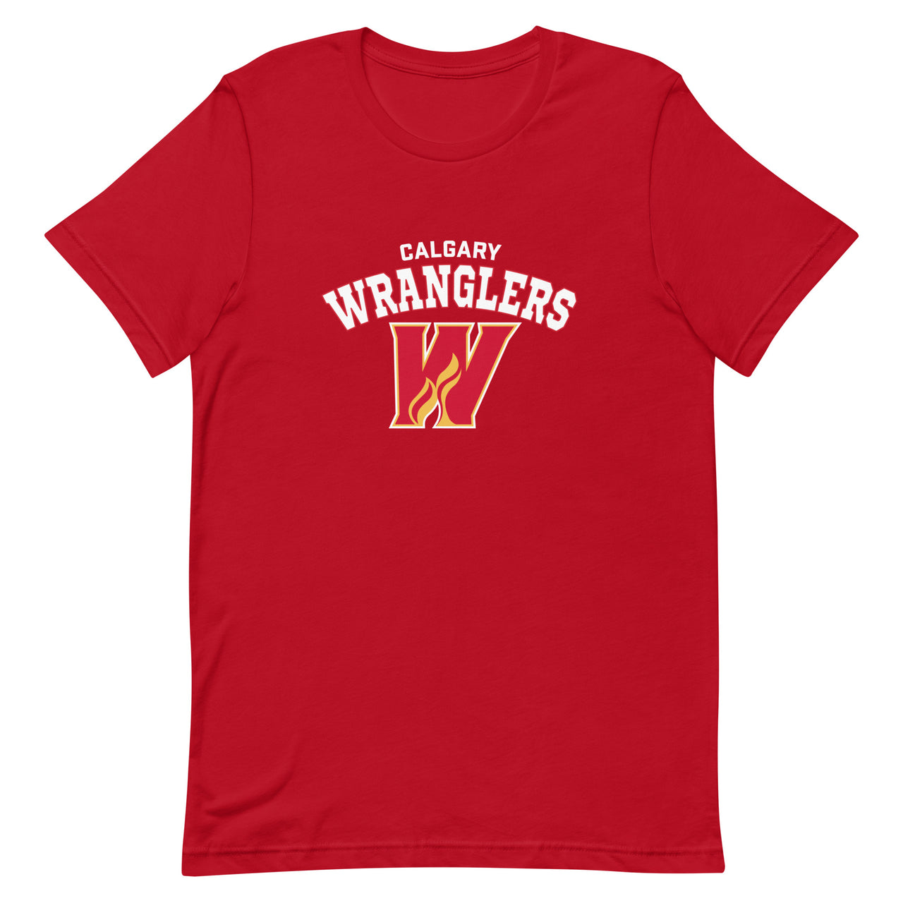 Calgary Wranglers Adult Arch Premium Short Sleeve T-Shirt