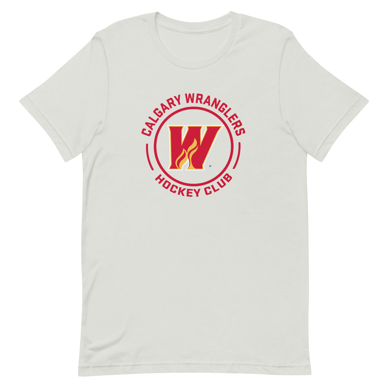 Calgary Wranglers Adult Faceoff Short Sleeve Premium T-Shirt