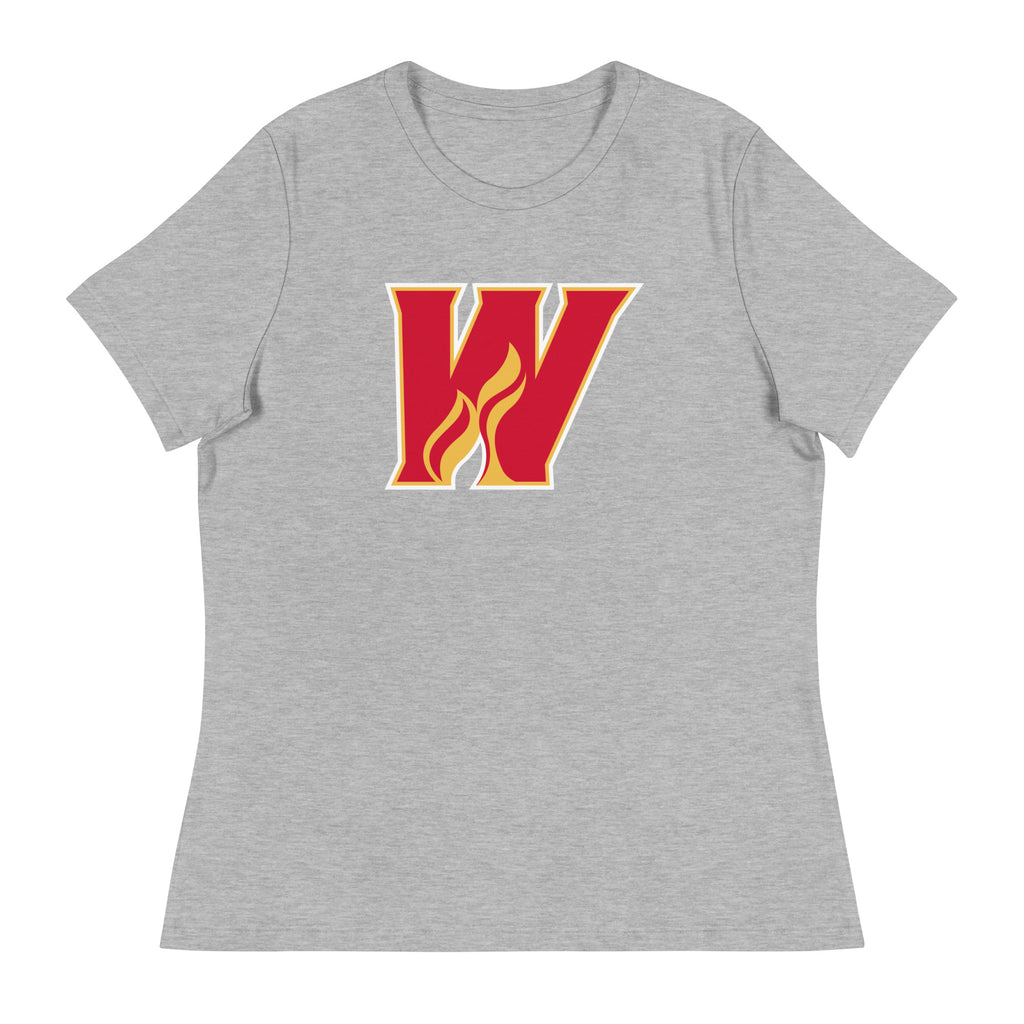 Calgary Wranglers Women's Primary Logo Relaxed T-Shirt