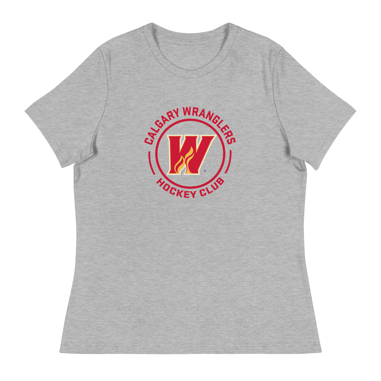 Calgary Wranglers Women's Faceoff Relaxed T-Shirt