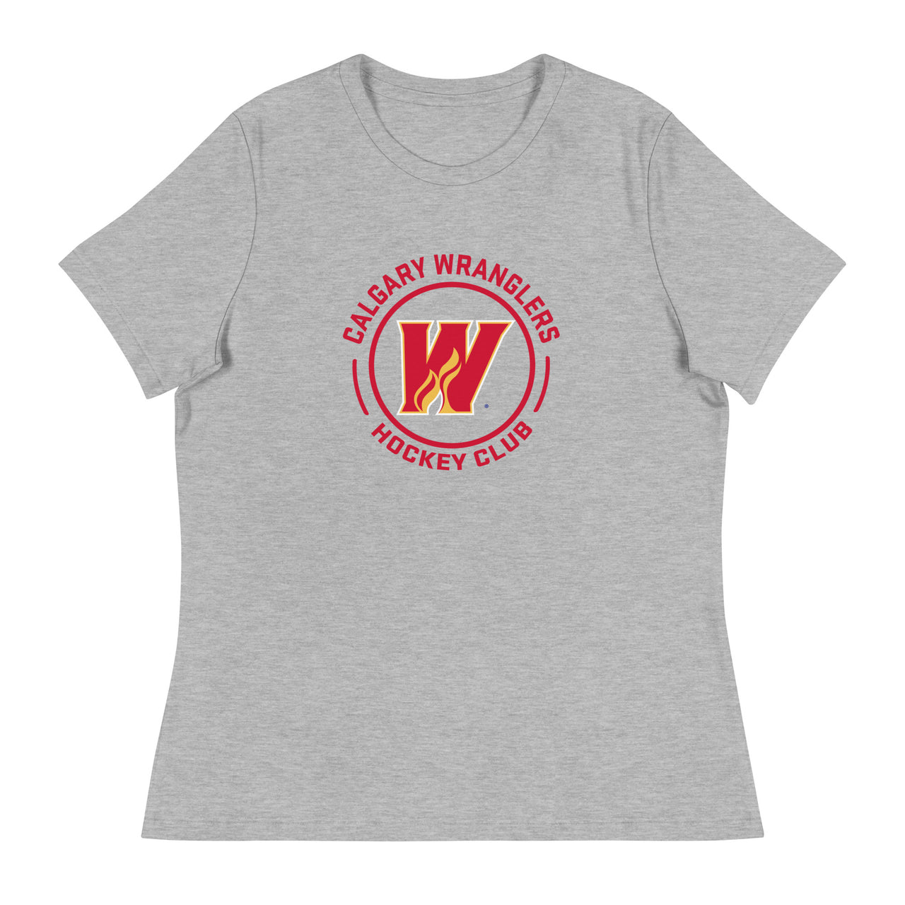Calgary Wranglers Women's Faceoff Relaxed T-Shirt