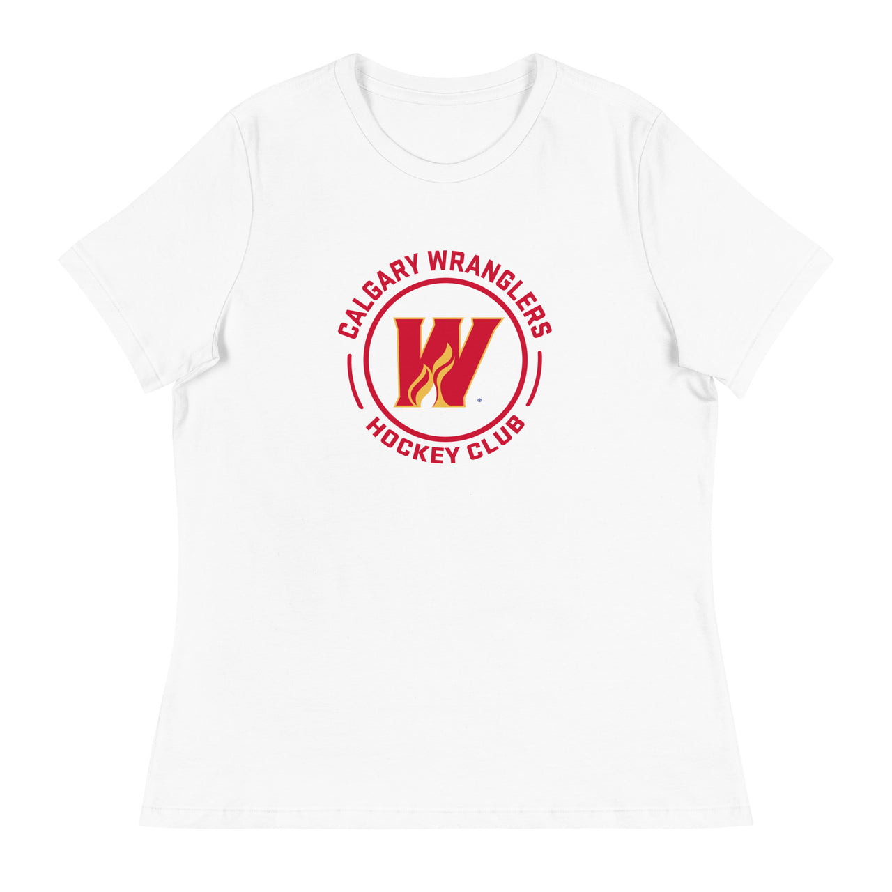Calgary Wranglers Women's Faceoff Relaxed T-Shirt