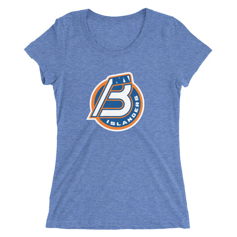 Bridgeport Islanders Ladies' Primary Logo Short Sleeve T-shirt
