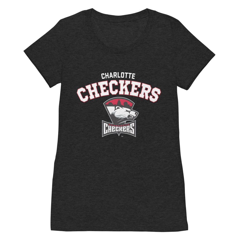 Charlotte Checkers Ladies' Arch Short Sleeve T-Shirt