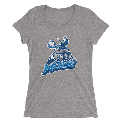 Manitoba Moose Adult Primary logo Ladies' Short Sleeve T-Shirt