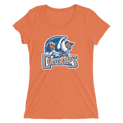 Bakersfield Condors Primary Logo Ladies' Short Sleeve T-Shirt
