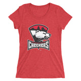 Charlotte Checkers Primary Logo Ladies' Short Sleeve T-Shirt