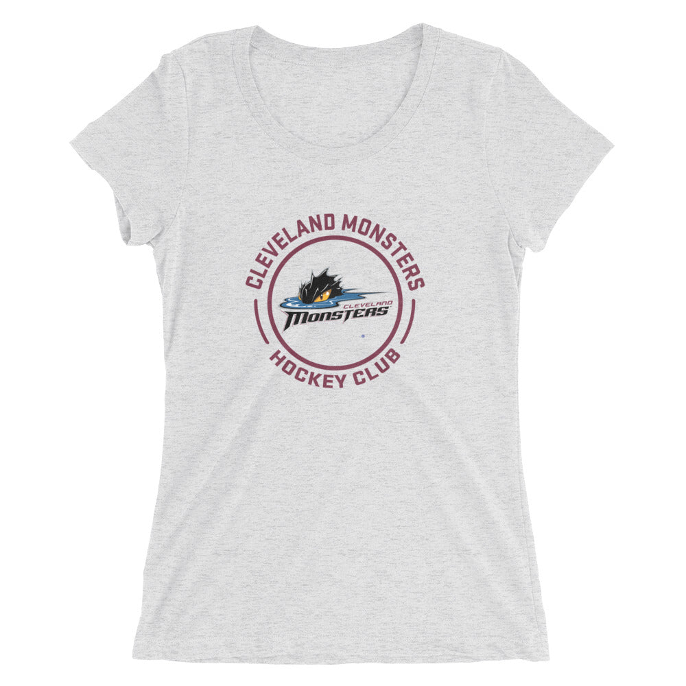 Cleveland Monsters Faceoff Ladies' Short Sleeve T-Shirt