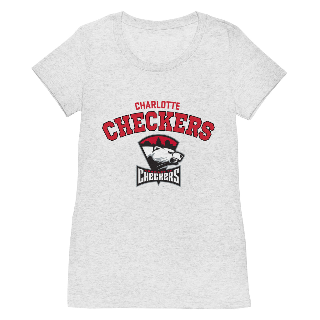 Charlotte Checkers Ladies' Arch Short Sleeve T-Shirt