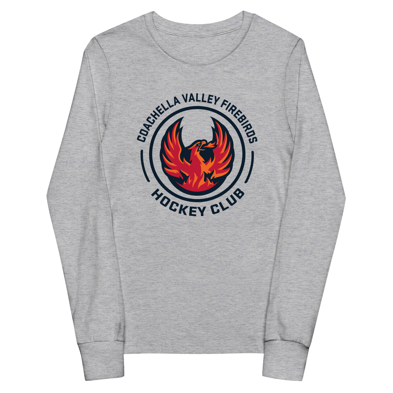 Coachella Valley Firebirds Faceoff Youth Long Sleeve Shirt