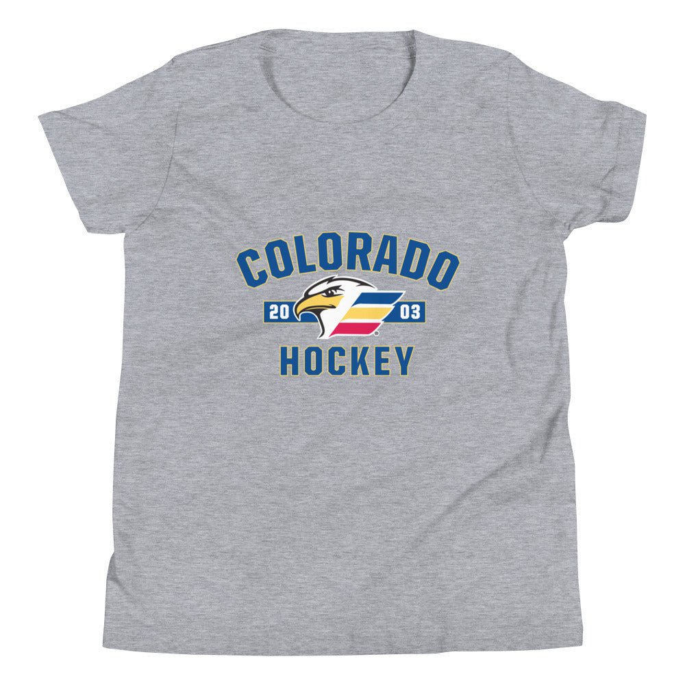Colorado Eagles Established Logo Youth Short Sleeve T-Shirt