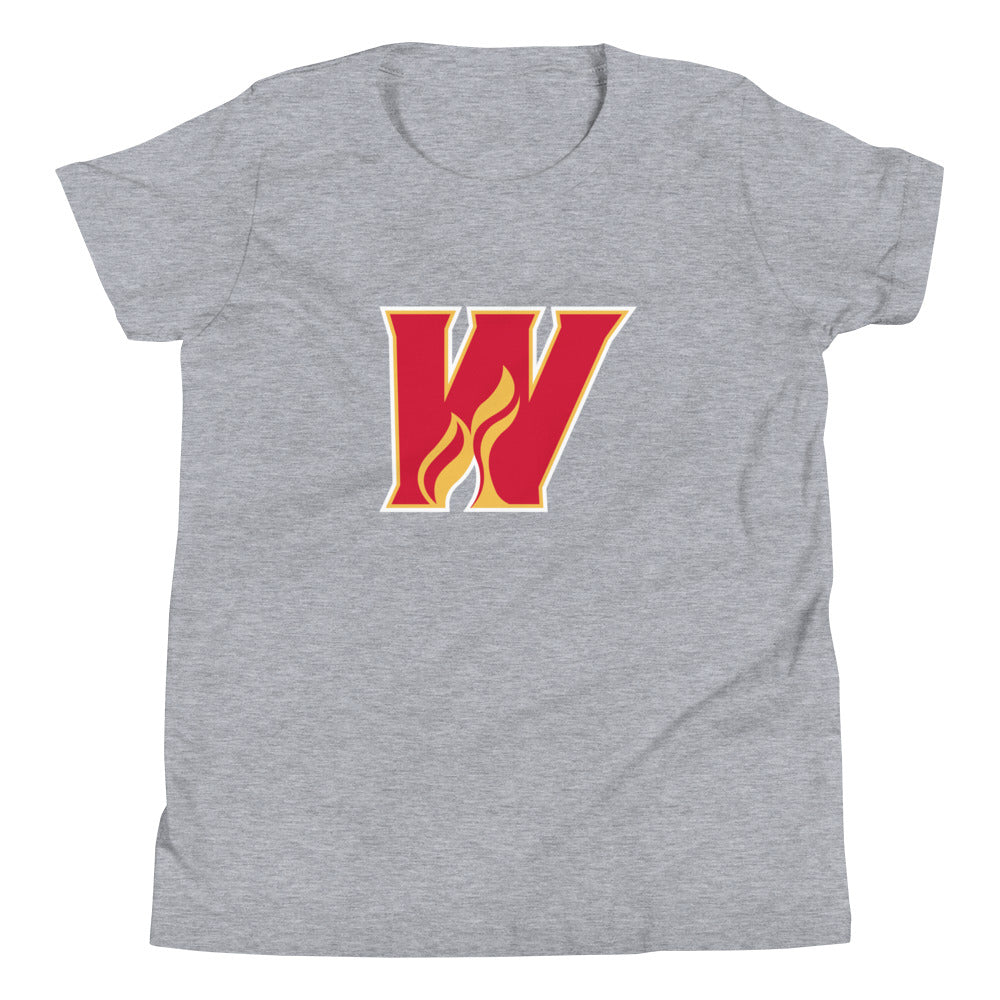 Calgary Wranglers Youth Primary Logo Short Sleeve T-Shirt