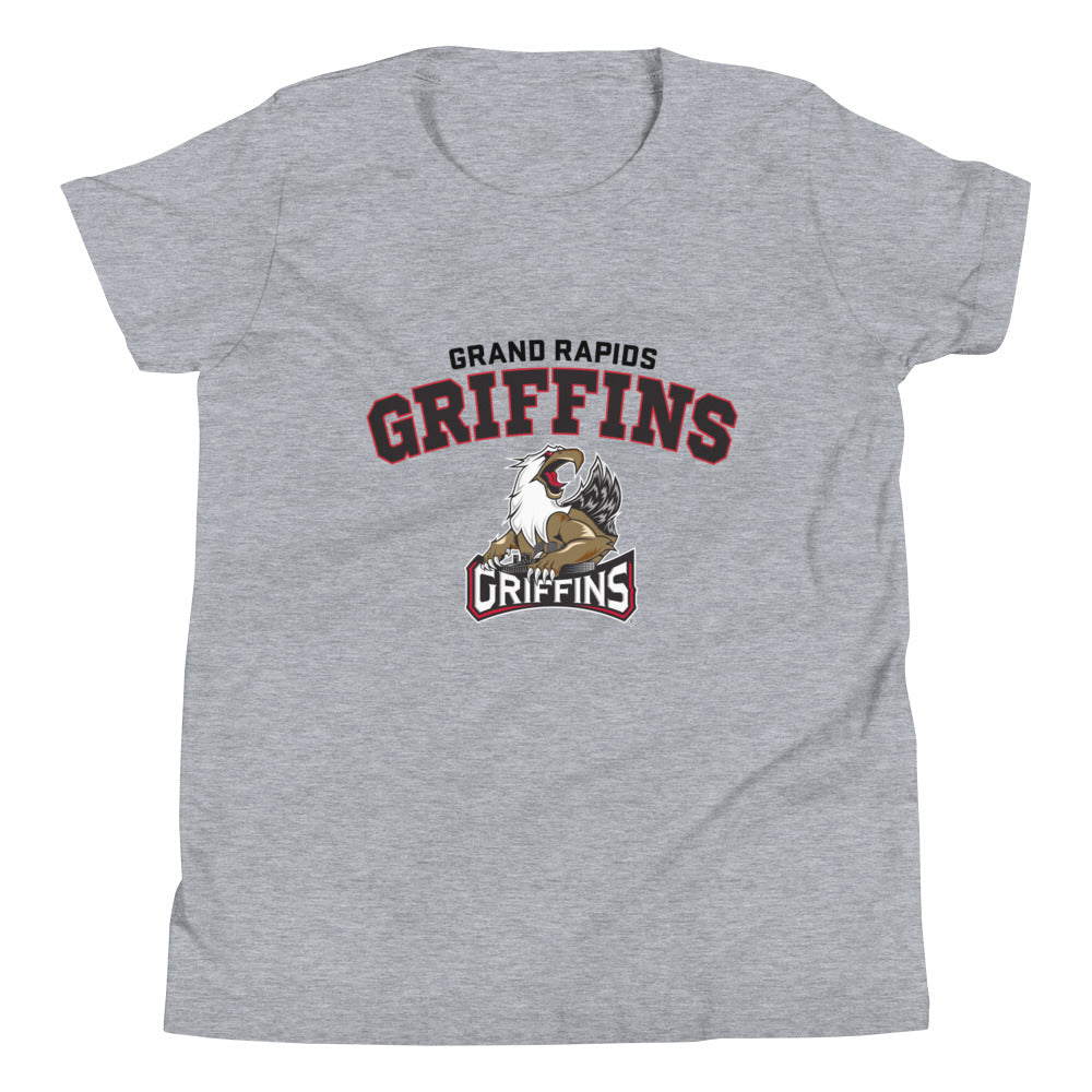 Grand Rapids Griffins Arch Youth Short Sleeve T-Shirt