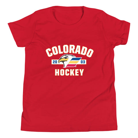 Colorado Eagles Established Logo Youth Short Sleeve T-Shirt