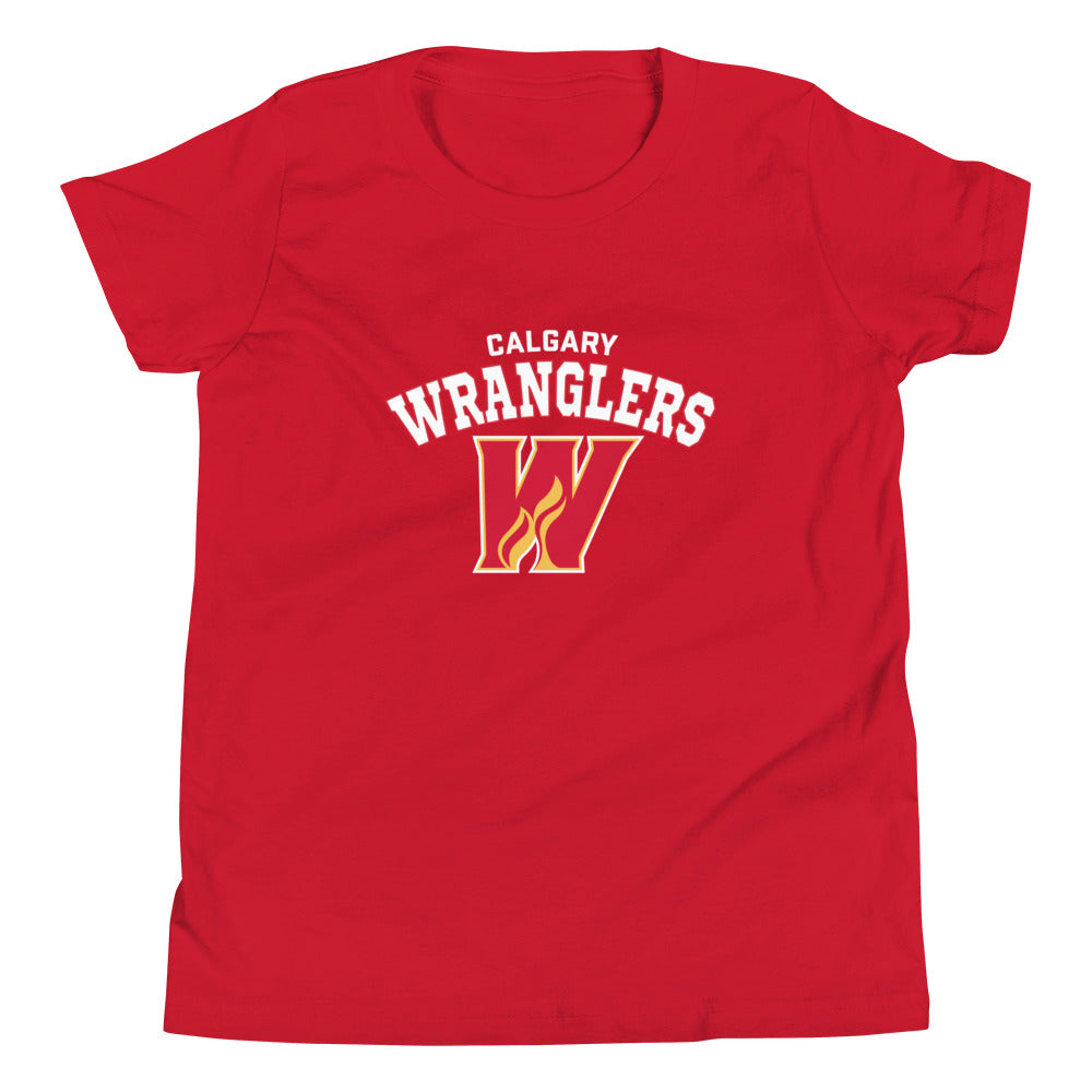Calgary Wranglers Arch Youth Short Sleeve T-Shirt