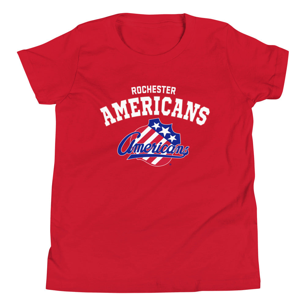 Rochester Americans Arch Youth Short Sleeve T-Shirt